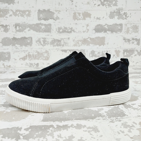 NEW Splendid Black Suede Leather Vivian Sneaker M987 - Picture 1 of 11